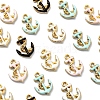 40Pcs 4 Colors Enamel Pendants ENAM-CJ0002-31-3