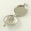 Rack Plating Hollow Brass Diffuser Locket Pendants KK-S653-P-2