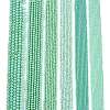 Electroplate Opaque Solid Color Glass Beads Strands EGLA-A044-P6mm-L14-2