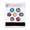 7Pcs Nuggets Chakra Natural & Synthetic Mixed Gemstone Tumbled Polished Stones Collections AJEW-Q152-03-3