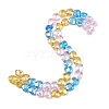 Electroplate Transparent Glass Beads Strands GL-CBADAFE-01B-2