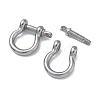 304 Stainless Steel Ring Clip Buckles for Bag Chain Strap STAS-C165-02B-P-2
