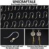 Unicraftale 80Pcs Eco-Friendly Plastic Earring Hooks STAS-UN0054-49-5