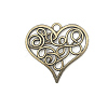 Heart Theme Tibetan Style Alloy Pendants PW-WG8919A-06-1