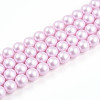 Baking Painted Pearlized Glass Pearl Bead Strands HY-N002-6mm-C03-2