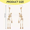 Alloy Skeleton Dangle Earrings JE993A-3