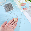 300Pcs 304 Stainless Steel S-Hook Findings STAS-SP0002-14-3