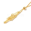 Rack Plating Brass Macrame Pouch Necklace Making for Gemstone Nuggets KK-M285-02C-G-2