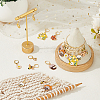 20Pcs 10 Styles Bees Alloy Enamel Pendant Locking Stitch Markers HJEW-HS00071-4