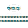 Brass Enamel Curb Chains CHC-C003-13G-06-2