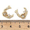 Brass Micro Pave Cubic Zirconia Pendants KK-U045-11G-3