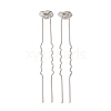 Brass Hair Fork Findings KK-H298-02B-1