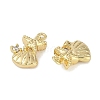 Brass Micro Pave Cubic Zirconia Charms KK-I719-39G-2