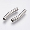 Tarnish Resistant 304 Stainless Steel Tube Beads STAS-P196-21-2