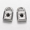 Tarnish Resistant Padlock 304 Stainless Steel Pendants STAS-I045-20-1