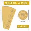 Self Adhesive Gold Foil Embossed Stickers DIY-WH0575-064-2