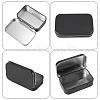 4Pcs Iron Jewelry Storage Boxes with Hinged Lid CON-SP0001-20A-5