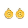 Golden Plated Alloy Enamel Charms X-ENAM-Q437-13S-1