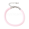 Braided Round Polyester Cord Bracelet Makings FB-CBAEDA0-01P-28-1