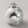 Glass Disco Ball Vase Ornaments AJEW-WH0481-04-1