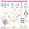 400Pcs DIY Glass Crystal Sun Catcher Hanging Decoration Sets PW-WG97738-01-3