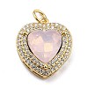 Eco-Friendly Brass Micro Pave Cubic Zirconia Pendants ZIRC-H122-03G-02-1