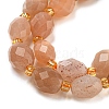 Natural Sunstone Beads Strands G-N342-59-4