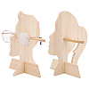 Olycraft 2Sets 2 Style Wood Glasses Displays Stands ODIS-OC0001-37-1