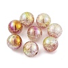 UV Plating Rainbow Iridescent Two Tone Acrylic Beads PACR-C009-04N-1