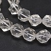 Faceted Natural Quartz Crystal Bead Strands G-J331-09-10mm-1