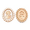 Zinc Alloy Enamel Cabochons ENAM-Q501-01LG-01-1