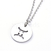 Non-Tarnish 304 Stainless Steel Pendant Necklaces NJEW-E147-08P-1