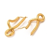 Vacuum Plating 304 Stainless Steel Twist Infinity Hoop Earrings for Women EJEW-P219-02G-2