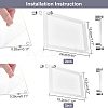  2 Sets 2 Style Rectangle Acrylic Photo Frame AJEW-NB0003-82-6