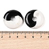 Natural Obsidian & Howlite Yin-yang Pendants FIND-Q109-01-4