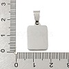 Vacuum Plating 304 Stainless Steel Pave Natural White Shell Pendants STAS-S130-03P-U-3