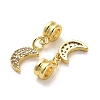 Rack Plating Brass Micro Pave Cubic Zirconia Charms KK-S398-01C-2