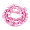 Anti-Tarnish Electroplate Glass Beads Strands X-GLAA-T025-13A-06-2
