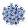 UV Plating Rainbow Iridescent Acrylic Beads LS-OACR-P010-20I-3