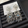 Alloy Rhinestone Chandelier Earrings for Women WGAEBEB-02-2