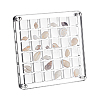 36 Grids Acrylic Shell Storage Box with Lid ODIS-WH0061-46-7