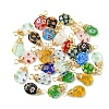 30Pcs Handmade Millefiori Glass Pendants FIND-PH0007-94-1