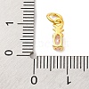 Rack Plating Brass Micro Pave Cubic Zirconia Charms KK-F881-03G-06-3