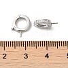 Rhodium Plated 925 Sterling Silver Micro Pave Cubic Zirconia Cup Peg Bails FIND-Z008-12P-3