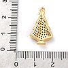 Christmas Series Brass Micro Pave Cubic Zirconia Pendants KK-Q010-01G-05-3