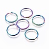 Ion Plating(IP) 304 Stainless Steel Split Key Rings STAS-G201-09A-M-1