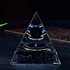 Natural Obsidian Orgone Stone Pyramid PW-WG8ED82-24-1