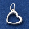 925 Sterling Silver Heart Charms STER-G045-01S-03-2