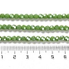 Electroplate Opaque Glass Beads Strands EGLA-A035-P4mm-A15-4