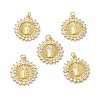 Brass Micro Pave Cubic Zirconia Pendants KK-E068-VB091-2